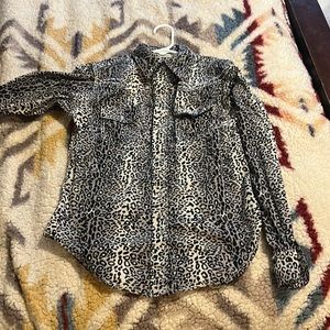 Leopard Print - Cowgirl Hardware Button Down